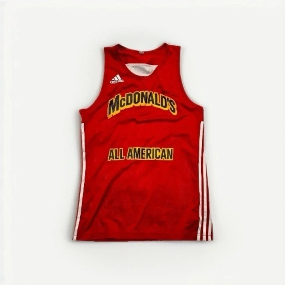 Adidas McDonalds All American Reversible Basketball Jersey Mens XL Red Practice